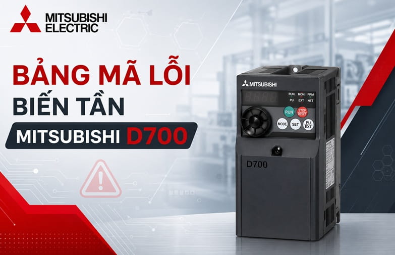 Bảng mã lỗi biến tần Mitsubishi D700